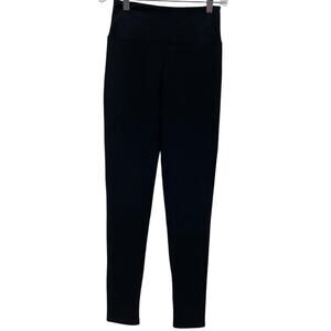 Spanx Assets NWOT Ponte Shaping Leggings Small Black Mid Rise Slimming FL4915
